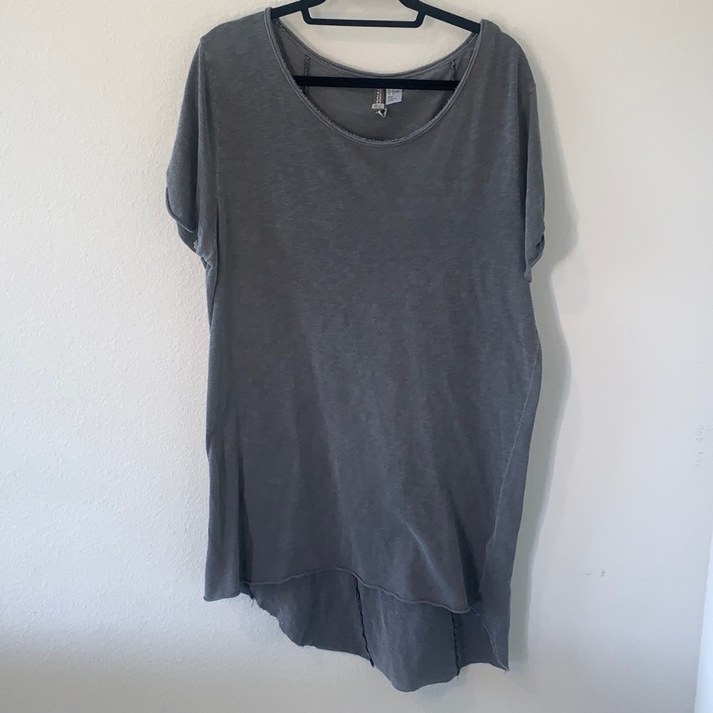 H&M Asymmetrical Long Shirt with Swoop Neck